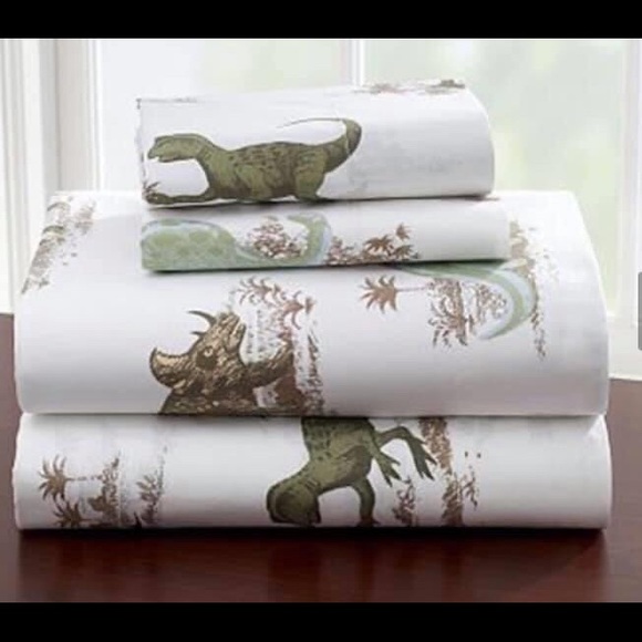 pottery barn kids dinosaur sheets